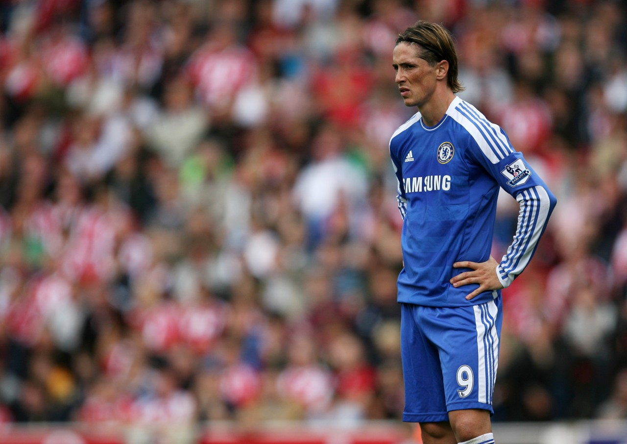 Fernando Torres Valioliigan ottelussa Stoke Cityä vastaan