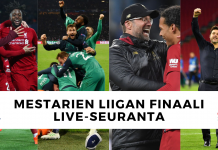 LIVE-seuranta: UCL-finaali, Tottenham-Liverpool