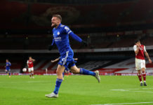 Jamie Vardy pilasi Arsenalin illan – Leicester haki pisteet Lontoosta